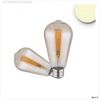 E27 Vintage Line LED ST64 Birne 7W warmwei?, Glas amber
