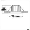 LED Einbaustrahler Sys-68 MiniAMP, 8W, 24V DC, 3000K, dimmbar (exkl. Cover)