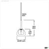Pendelleuchte, clear/black Glas, E14, 50-300cm, exkl. Leuchtmittel, exkl. Baldachin