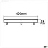 Deckenbaldachin rund, schwarz, f?r 5-Fachabh?ngung