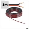 Kabel schwarz/rot 2x 0,75mm H03VH-H YZWL AWG18, Meterware