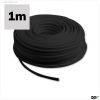 Kabel PVC ummantelt, schwarz, 2x0,75mm H05VV-F, Meterware