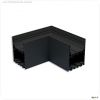 LAMP40 90? Eck, geschwei?t, 140x140mm, schwarz RAL 9005, exkl. Cover