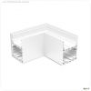 LAMP40 90? Eck, geschwei?t, 140x140mm, wei? RAL 9003, exkl. Cover