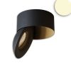 LED Aufbauleuchte Sphere schwarz/schwarz, 2700K, 10W, CRI90, dimmbar