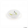 New Lux Abdeckplatte f?r UP Dosen 68 mm, Metall, wei?, Seilf?hrung und Zugentlastung