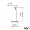 M4-12 Befestigung f?r MOD-50