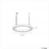 Depend RingLine DRL8, 896mm, 115W, 4000K, Satine, schwarz, Dali