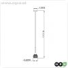 Ksora, Pendelleuchte, Glas, farblos, transparent, 28,00 W dimmbar, IP20, 230V,