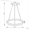 Pendelleuchte, Merope 600, 42 W, DIM, 3000/4000 K, Schwarz, 220-240 V/AC, 50 / 60 Hz, IP 20