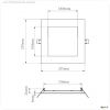 Downlight, Anik Square 215, 30 W, DIM, RGB/3000 K, Wei?, Spannungskonstant, 24 V/DC, IP 20, IP 44