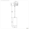 3-Phasen-Pendelleuchte, Lucea 20 CCT, 20 W, DIM, 3000/4000 K, Schwarz, 220-240 V/AC, 50 / 60 Hz, IP