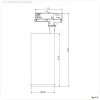 3-Phasen-Spot, Lucea 40 Tilt, 40 W, DALI, 4000 K, Wei?, 200-240 V/AC, 50 / 60 Hz, IP 20