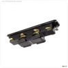 3-Phasen Schienensystem, D Line DALI elektrischer Verbinder, schwarz, Graphitschwarz RAL 9011, 220-4