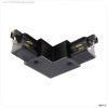 1-Phasen Schienensystem, D One 90?-Verbinder, links, schwarz, Schwarz, 220-240 V/AC, IP 20