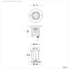 Bodeneinbauleuchte, Soft Flex, 9 W, 3000 K, Silber, 220-240 V/AC, 50 / 60 Hz, IP 67