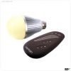 LED E27 RF Single, Alu Druckguss, Silber-matt, 7,5W, 2700K, Funk., 230V, 120mm