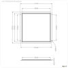 Einlegerahmen f?r Gips 300x300