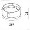Mechanisches Systemzubeh?r, Reflektor Ring Wei? f?r Serie Klara / Nihal Mini / Rigel Mini / Can, H?h