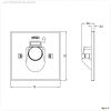 Mechanisches Systemzubeh?r, Abdeckung eckig Hellgrau Auge f?r Alwaid, L?nge: 75 mm, Breite: 75 mm, H