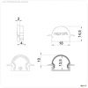 Profil Endkappe, Endkappe R-ET-01-12 Set 2 Stk, Schwarz, Kunststoff, L?nge: 27 mm, Breite: 6 mm, H?h