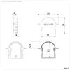 Profil Endkappe, Endkappe R-ET-02-15 Set 2 Stk, Schwarz, Kunststoff, L?nge: 30 mm, Breite: 6 mm, H?h