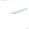 Profil Abdeckung, Abdeckung P-01-20, 3m, milchig, PMMA, Satiniert 40% Transmission, L?nge: 3000 mm,