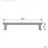 Profil Abdeckung, Abdeckung P-01-20, 3m, milchig, PMMA, Satiniert 40% Transmission, L?nge: 3000 mm,