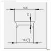 Profil Abdeckung, Abdeckung P-02-10 begehbar, 1m, milchig, Polycarbonat, Satiniert 40% Transmission,