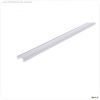 Profil Abdeckung, Abdeckung F-01-10, 2m, milchig, PMMA, Satiniert 40% Transmission, L?nge: 2000 mm,