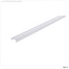 Profil Abdeckung, Abdeckung F-01-12, 3m, milchig, PMMA, Satiniert 40% Transmission, L?nge: 3000 mm,