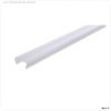 Profil Abdeckung, Abdeckung H-01-15, 3m, milchig, PMMA, Satiniert 40% Transmission, L?nge: 3000 mm,