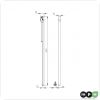 Linear 100, 3-P. 230V, Alu., schwarz, 31,50W, 4000K, IP20, 230V, 1087mm